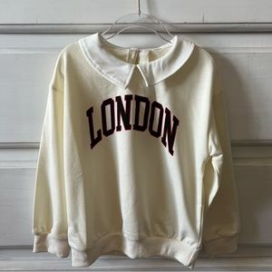 (NWOT) Peter Pan Collar Sweatshirt